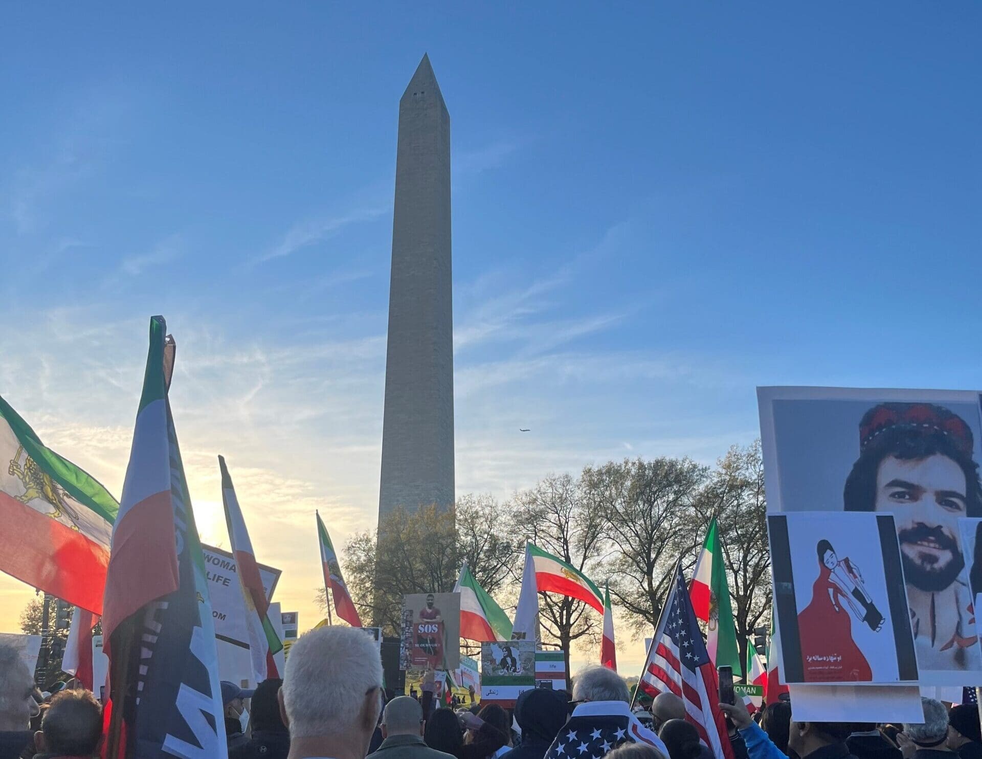 Demonstration in Washington DC in Support of Iranian Protesters