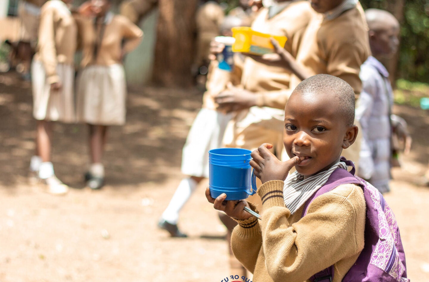 A young student drinks uji. (Photo Courtesy of Cup of Uji)