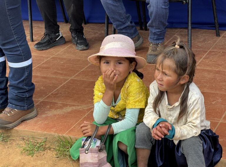 Schoolgirls in Kewinal, Bolivia (Photo Credit Masha Hamilton)