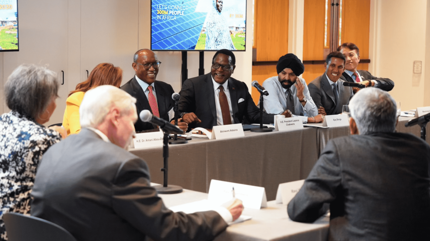 Dr. Rajiv Shah and other global leaders meet to discuss the ambitious Mission 300 Initiative