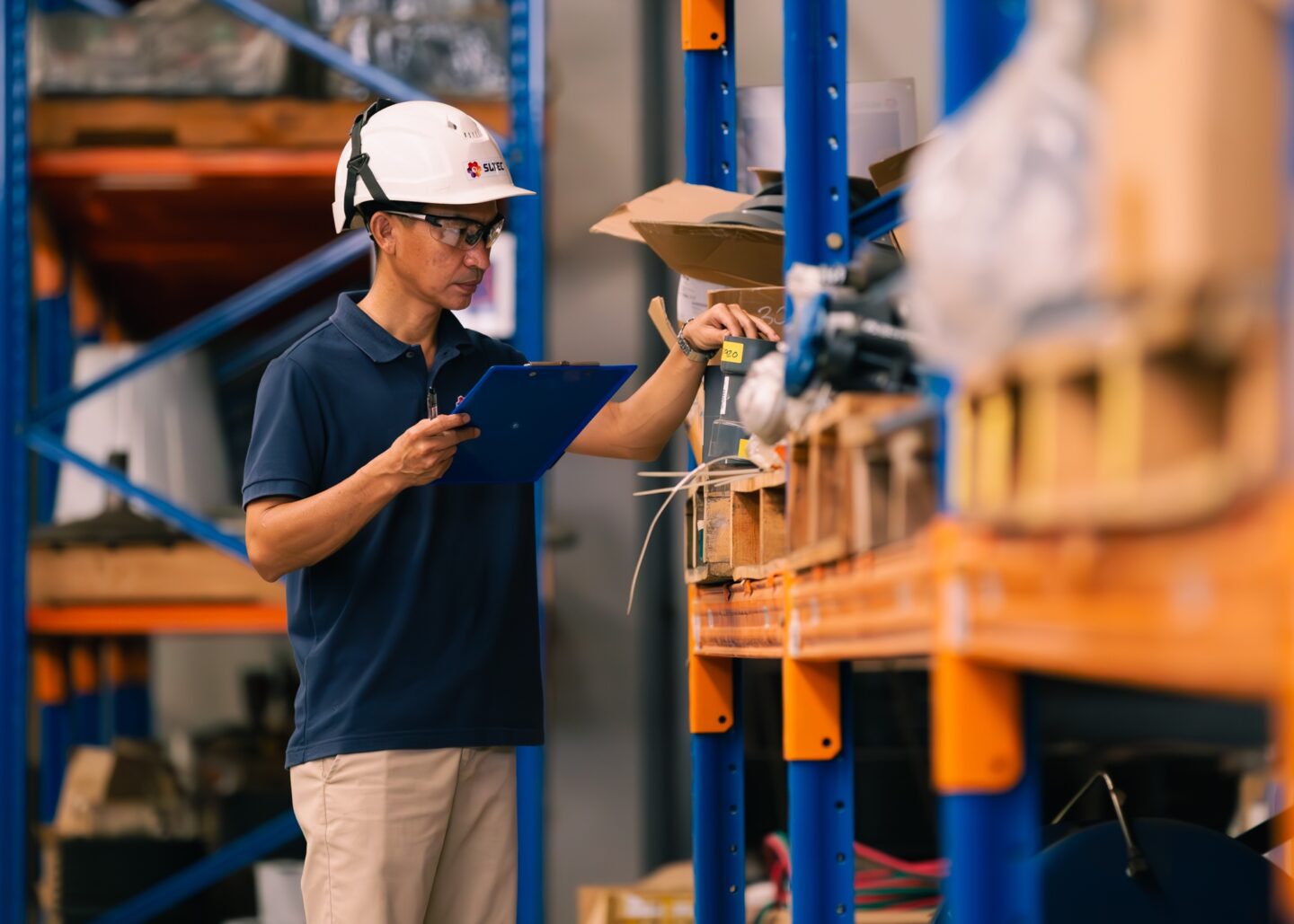 An SLTEC operator carrying out plant inspections (Photo Courtesy of ACEN)