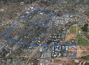 Map Of Google S Self Driving Car Route The Rockefeller Foundation