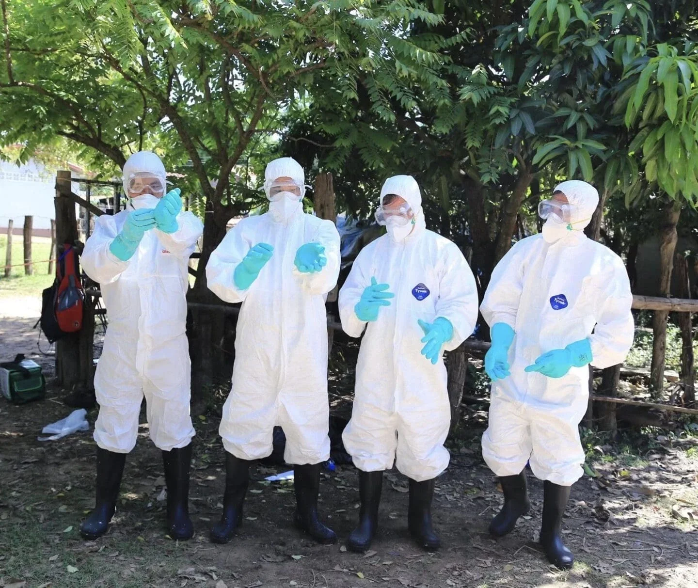 MBDS conducting an exercise in Laos in 2019 for a joint investigation of a disease outbreak (Photo Courtesy of MBDS)