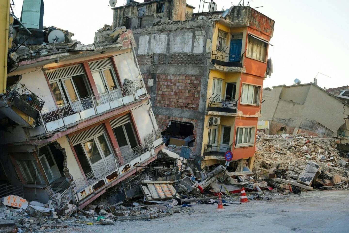 Infrastructure damage in India following a September 2023 earthquake in India