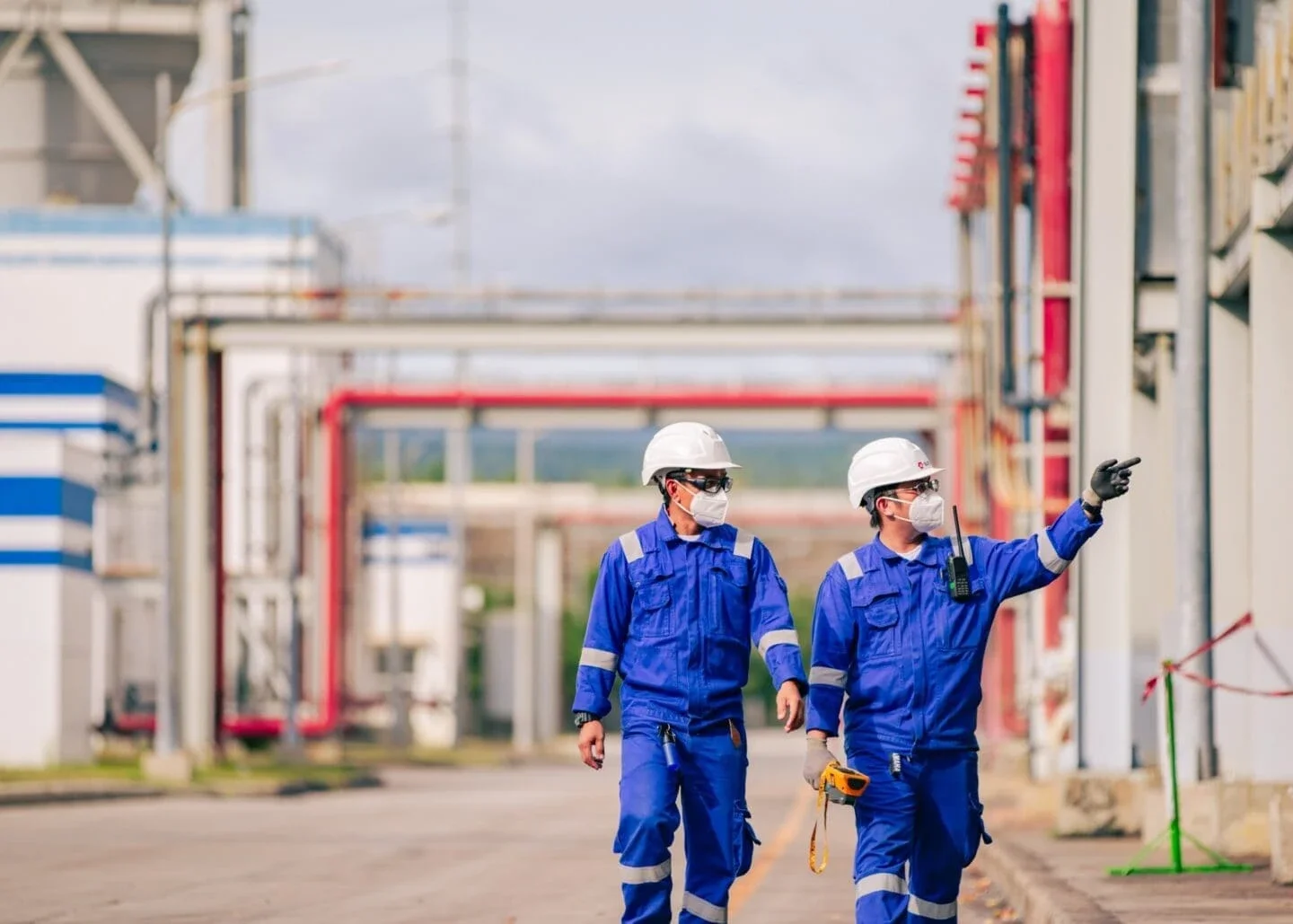 Power plant operators carry out inspections at the SLTEC plant (Photo Courtesy of ACEN)