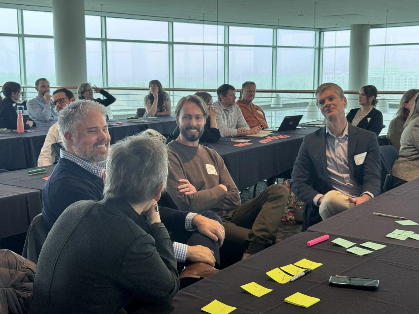 Climate workshop participants in discussion in Boise (Photo Credit Masha Hamilton)