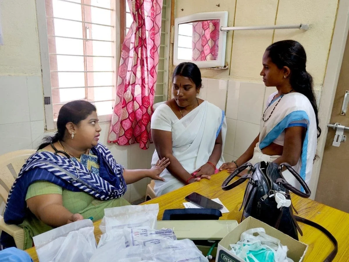 female members of Project ECHO having a discussion