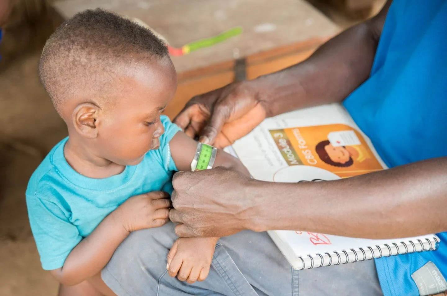 child receiving medical treatment